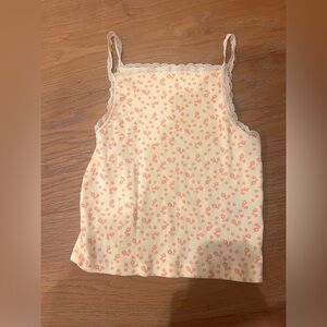 Cute soft comfortable cotton on tank top with adorable lace. Size medium.